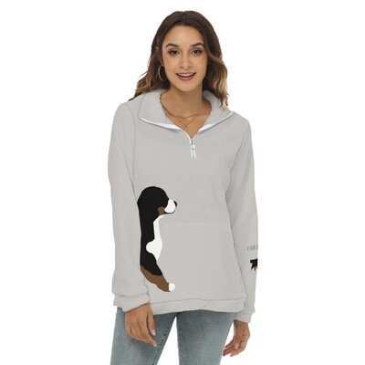 D`Bern Designe Bernese Borg Fleece Sweatshirt half zip, F9