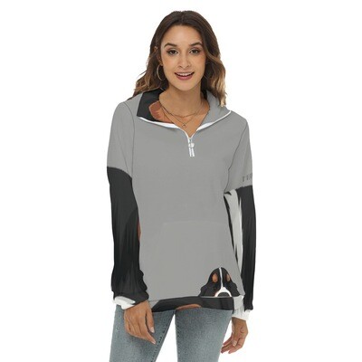 D`Bern Designe Bernese Borg Fleece Sweatshirt half zip, F10