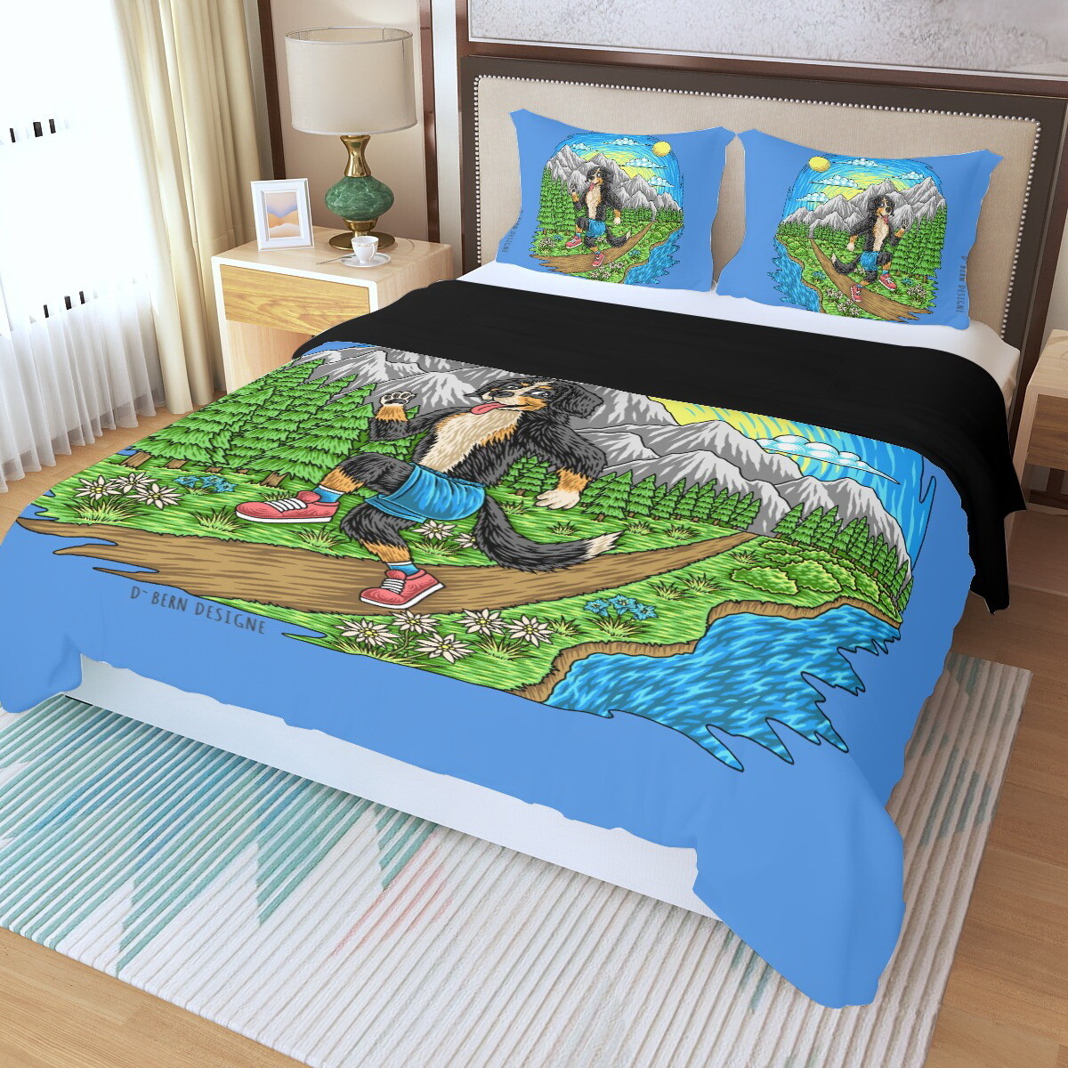 D`Bern Designe 3 parts Duvet cover SET in 2 colours/ single &amp; double bed S4 / 16 sizes