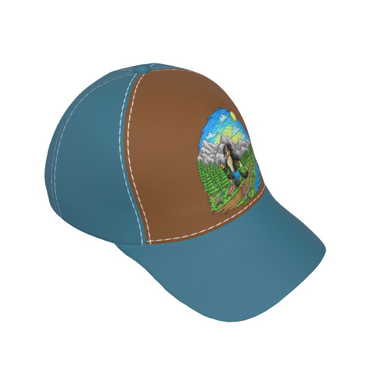 D`Bern Designe BernRun Peaked cap green-blue
