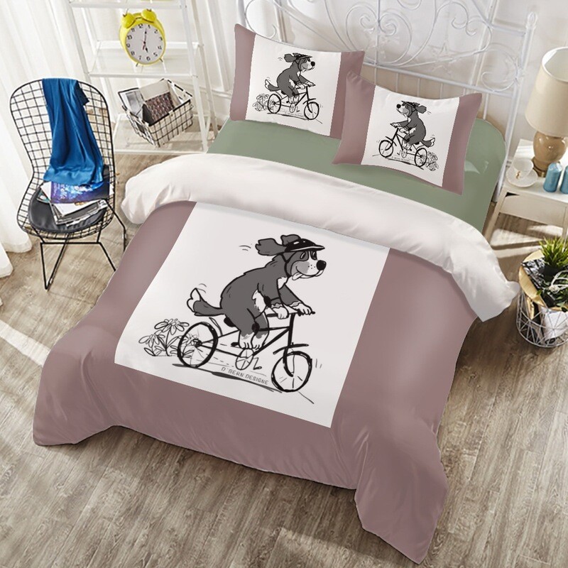 D&#39;Bern Designe  TBIKEBernese 4 in1 Duvet cover set