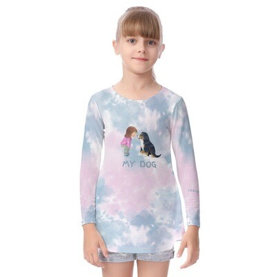 D`Bern Daesigne Kid&#39;s Long Sleeve My Dog T-shirt