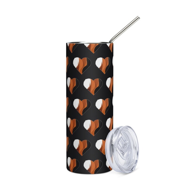 D`Bern Designe Stainless steel tumbler with metal straw Bern /2 colours