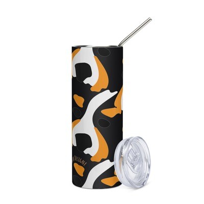 D`Bern Designe Stainless steel tumbler with metal straw Bern9