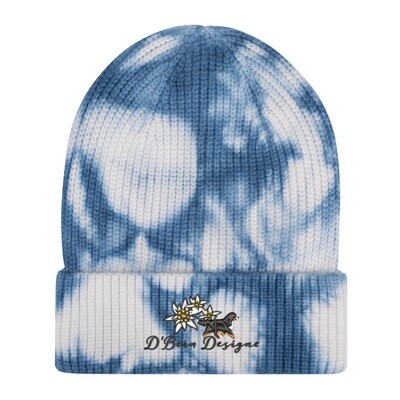 D`Bern Designe Embroidered retro street  knitted Tie-dyed style BernEdel hat / 5 colours