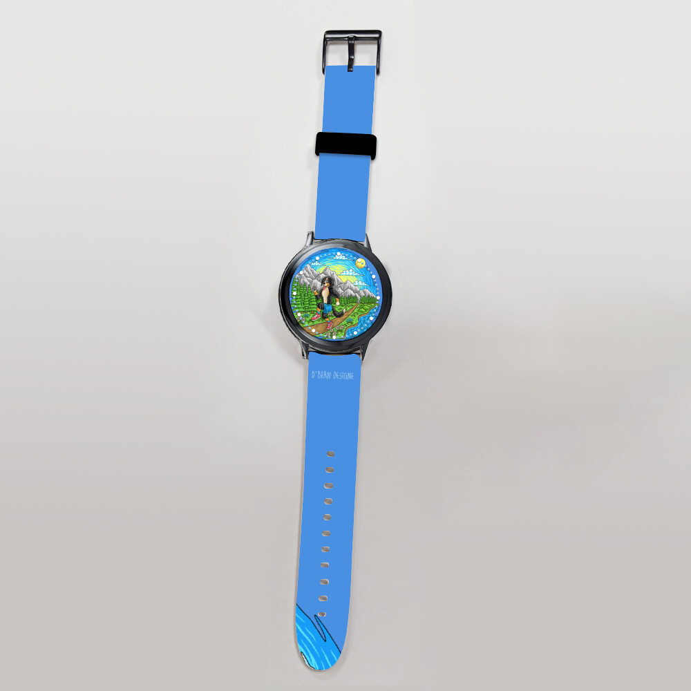 D`Bern Designe Bern on the run Blue wristwatch