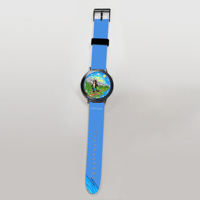 D`Bern Designe Bern on the run Blue wristwatch
