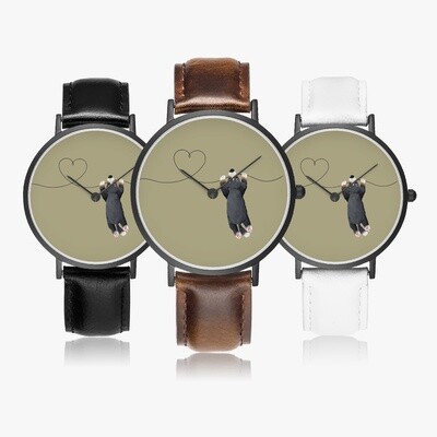 D`Bern Designe BernLOVE2 Classic Premium Ultra-Thin Leather  wristwatch