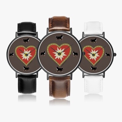 D`Bern Designe Bern LOVE4 Classic Premium Ultra-Thin Leather  wristwatch