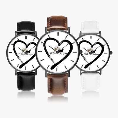 D`Bern Designe BernLOVE3 Classic Premium Ultra-Thin Leather wristwatch
