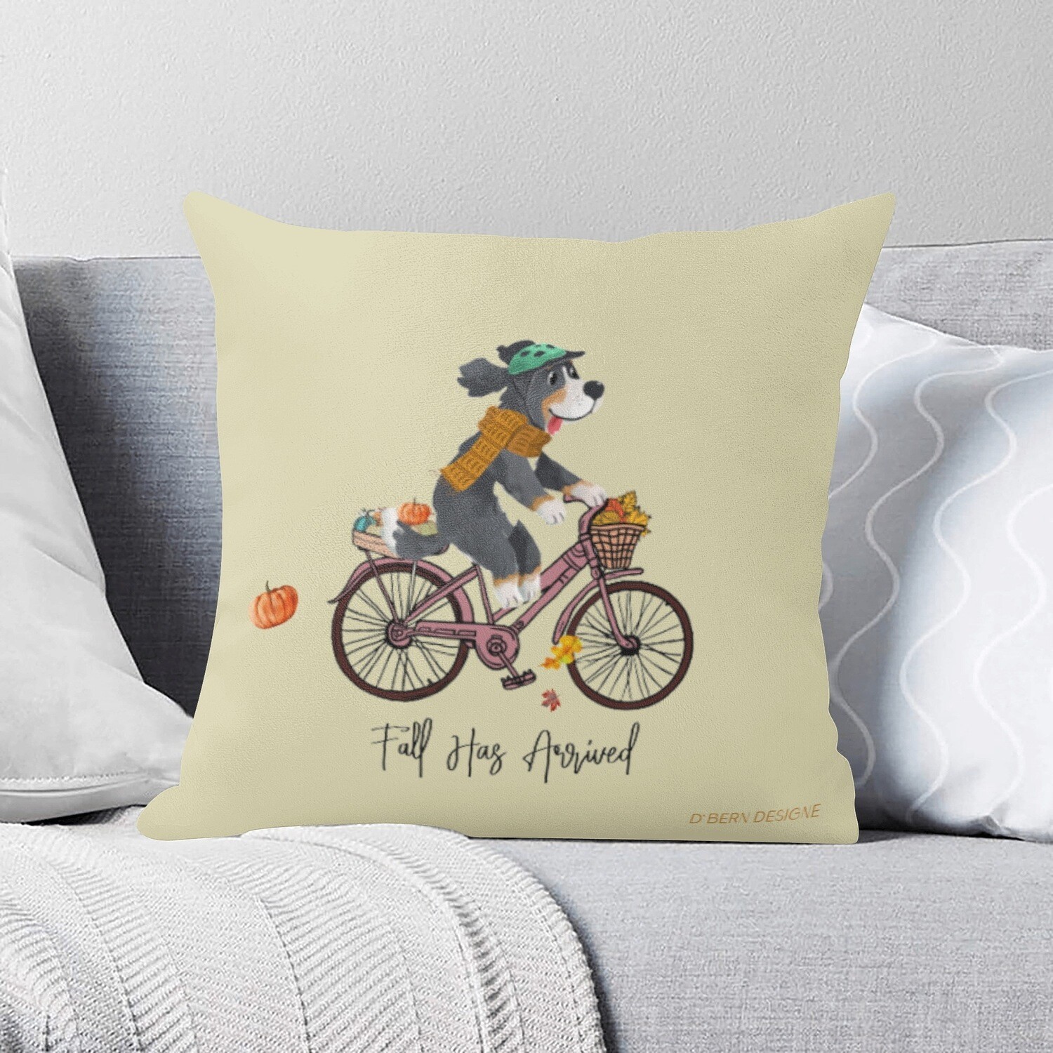 D`Bern Designe Pillow case FallBike- 2  in 1