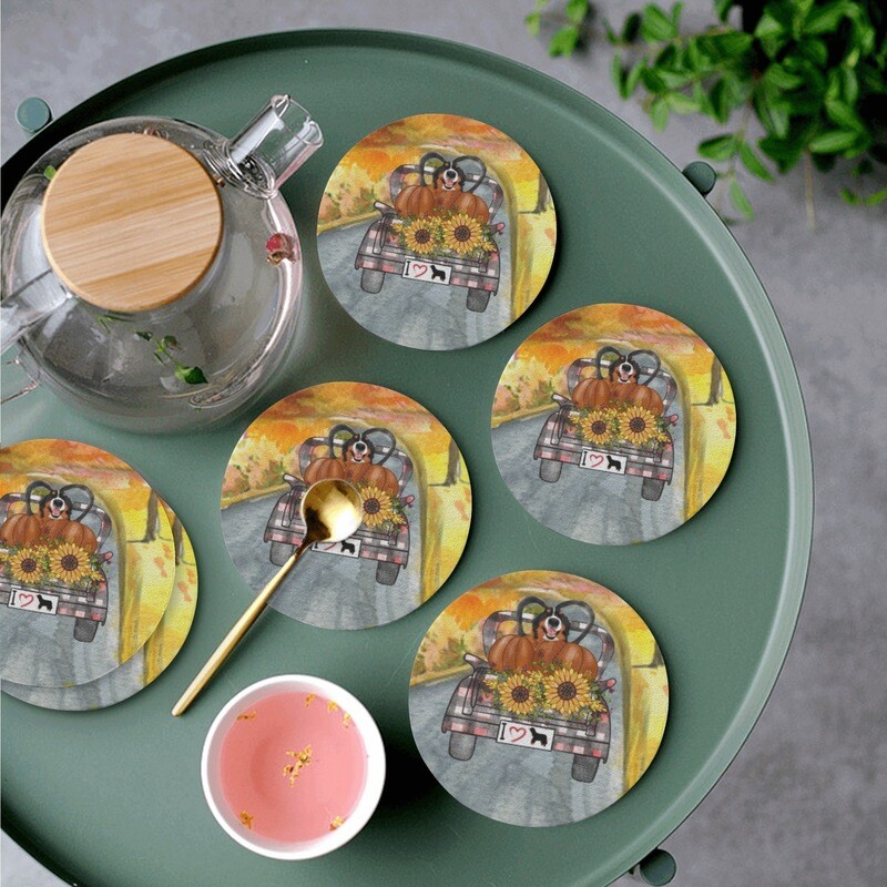 D`Bern Designe Fall cup mats set of 6 pcs,