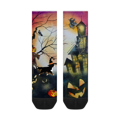 D`Bern Designe Unisex Crew socks Bhalloween