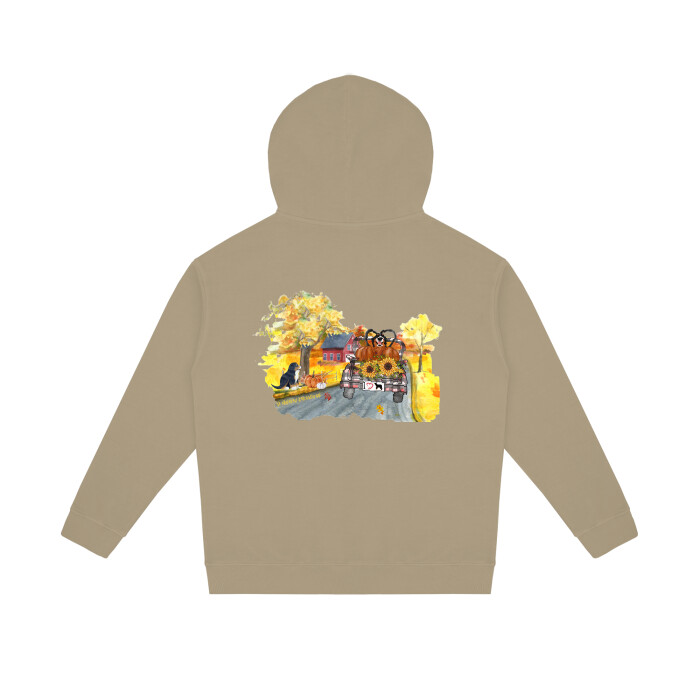 D`Bern Designe Unisex Heavyweight Stone Washed BernFall Hoodie  / 7 colours