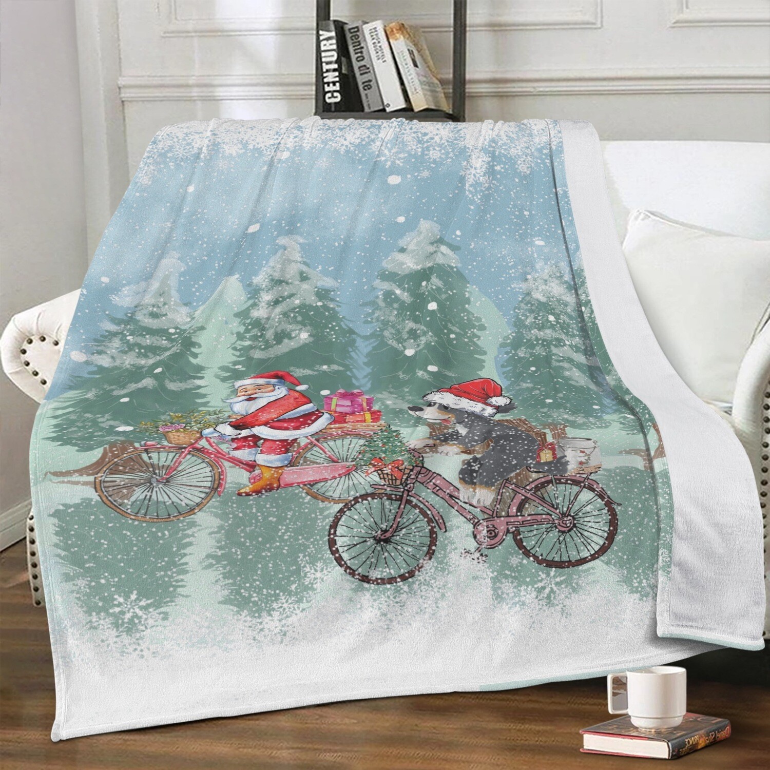 D`Bern Designe Bern Christmas fleece blanket