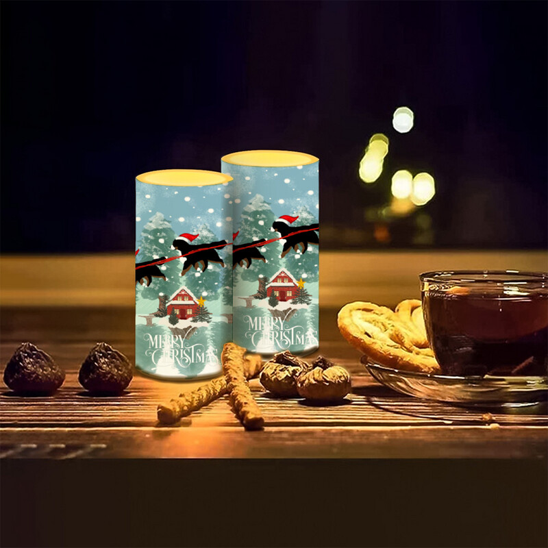 D`Bern Designe Christmas Bern Candle shaped lamps  2pcs &amp; remote