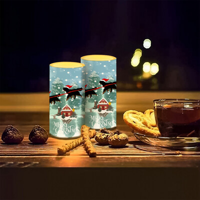 D`Bern Designe Christmas Bern Candle shaped lamps 2pcs & remote