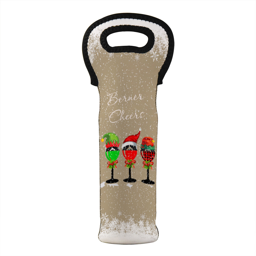 D`Bern Designe Xmas Berner Wine bag  750ml-1L bottle