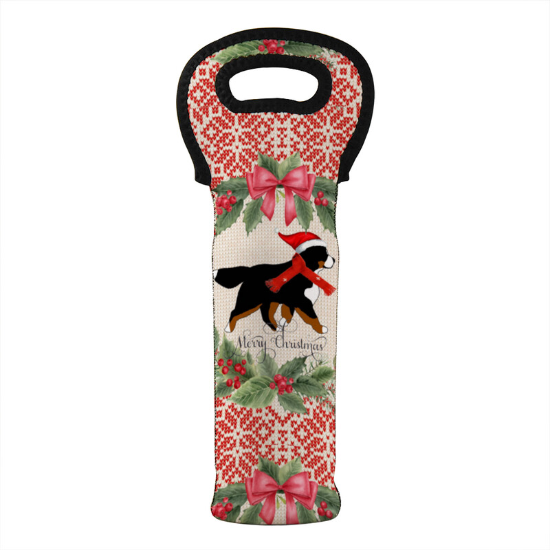 D`Bern Designe Xmas Berner Wine bag C 750ml-1L bottle