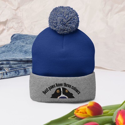 D`Bern Designe Best Paw Pom-Pom Beanie / 8 colours options