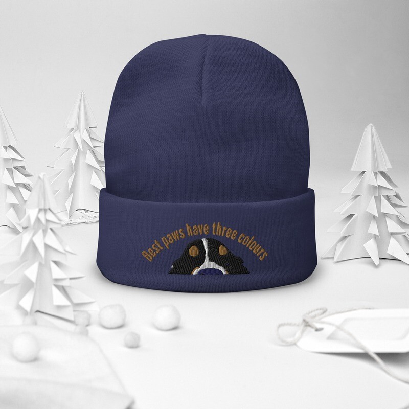 D`Bern Designe Best Paws 2a Embroidered Beanie / 3 colours