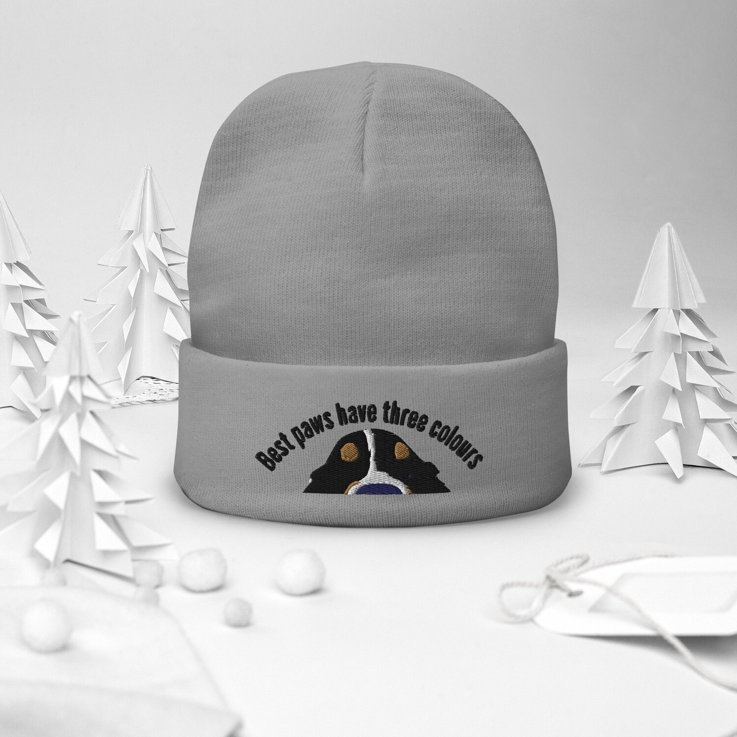 D`Bern Designe Best paws2 Embroidered Beanie / 3 colours