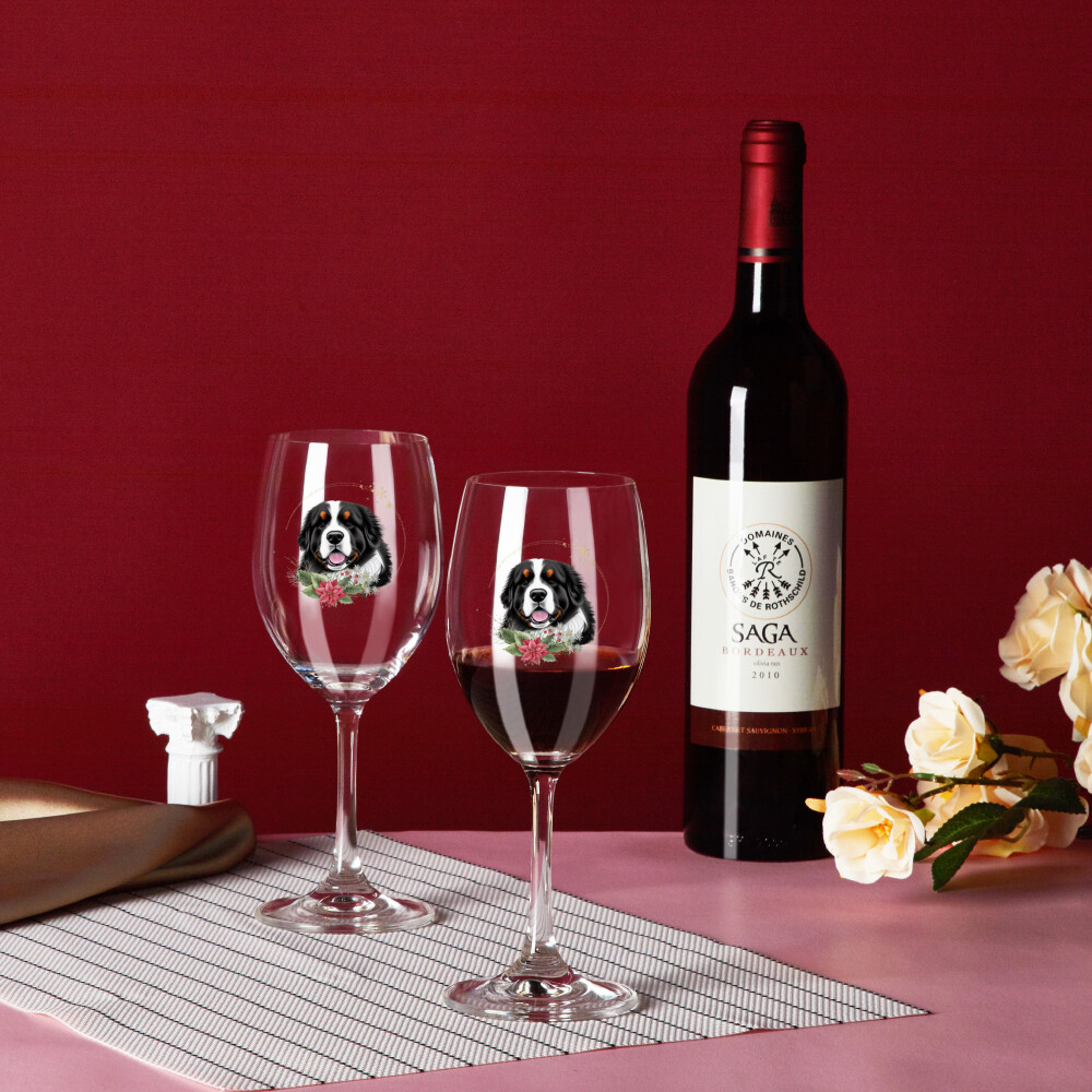 D`Bern Designe SET OF 2 Bern Wine Glasses