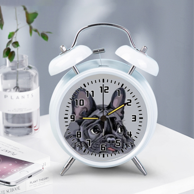 ​D`Bern Designe digital night light alarm French bulldog clock / 4 colours