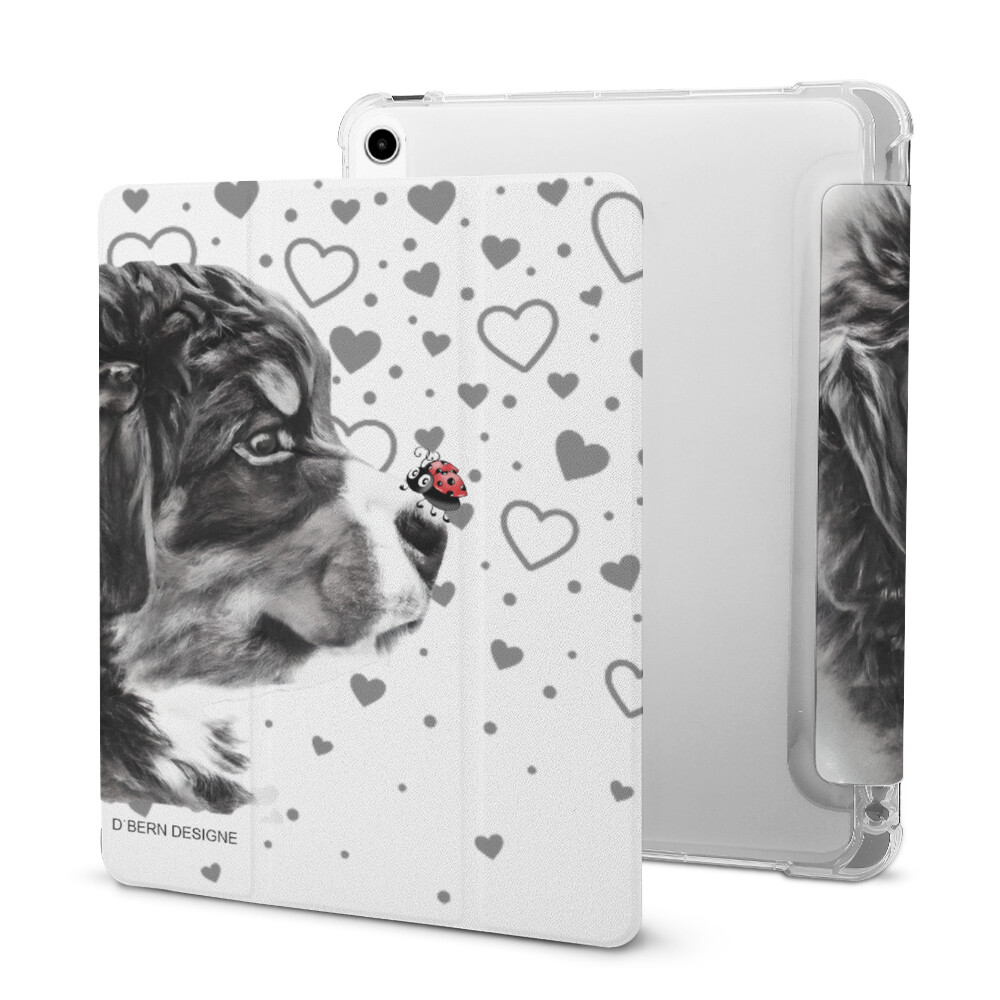 D˙Bern Designe iPad leather folding stand protective case ( both sides ) with Apple pencil holder for iPad 2020 iPad Pro 2020/2021 and iPad 2020 Air4