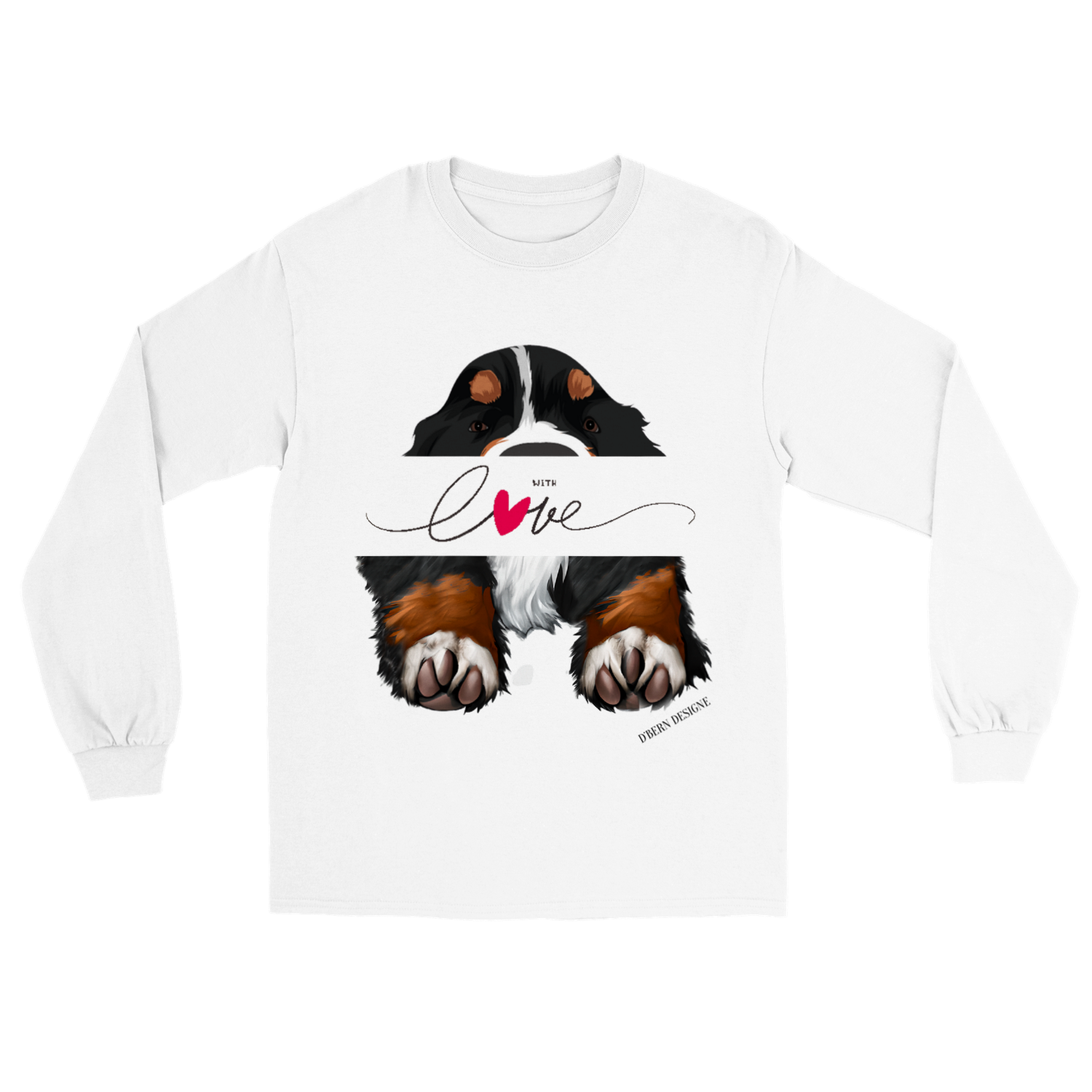 D˙Bern Designe Unisex longsleeve T shirt &quot; WLove &quot;