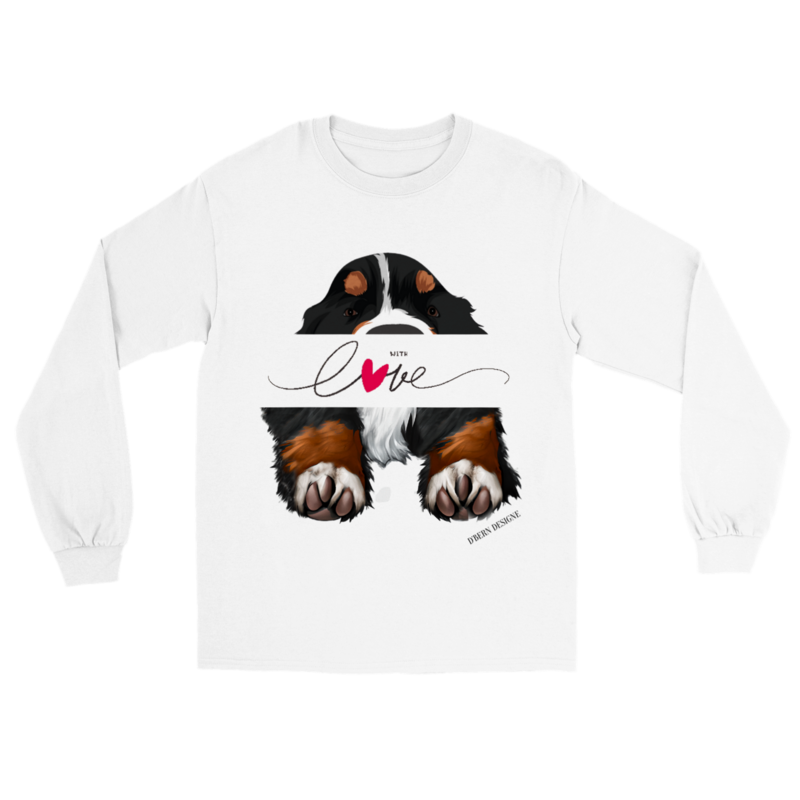 D˙Bern Designe Unisex longsleeve T shirt &quot; WLove &quot;