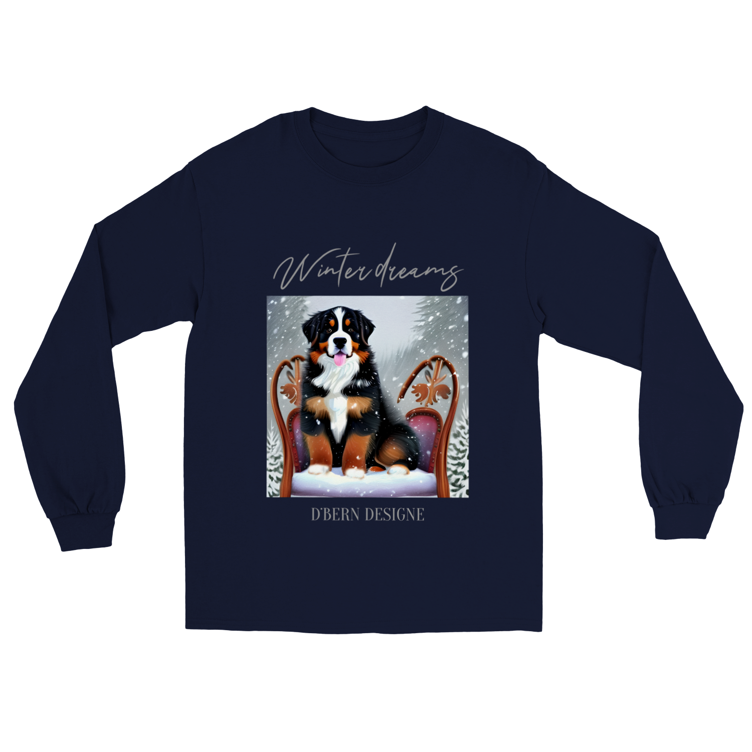 D˙Bern Designe Unisex longsleeve T shirt &quot; WD &quot; / 3 colors
