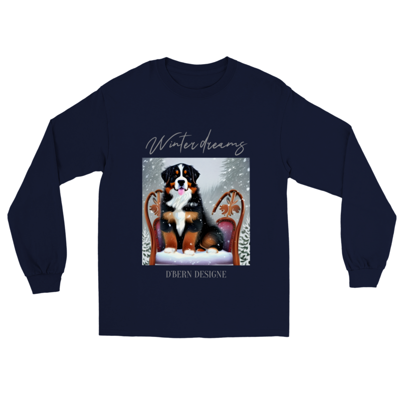 D˙Bern Designe Unisex longsleeve T shirt &quot; WD &quot; / 3 colors