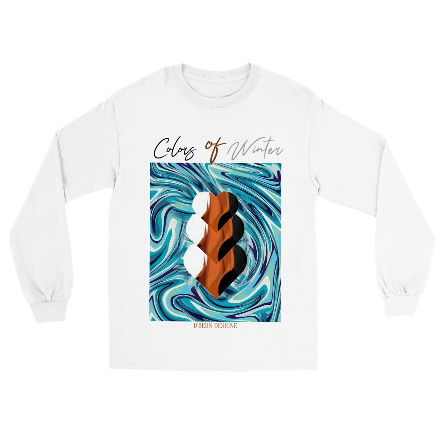 D˙Bern Designe Unisex longsleeve T shirt &quot; 3Winter &quot; / 3 colors