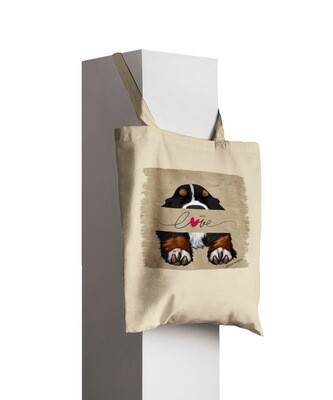 D˙Bern Designe long handle tote bag BernLove natural