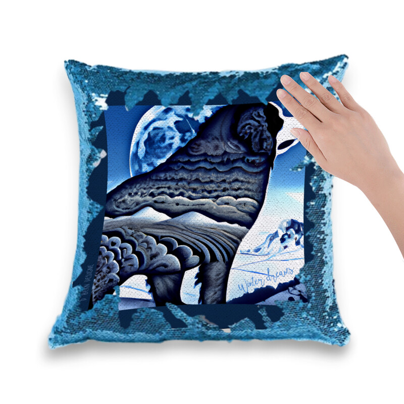 D˙Bern Designe ​ Berner WD sequins/ glitters pillow case / 4 colors of glitters