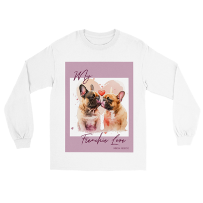 D˙Bern Designe Unisex longsleeve shirt French Bulldog Love / 3 colors