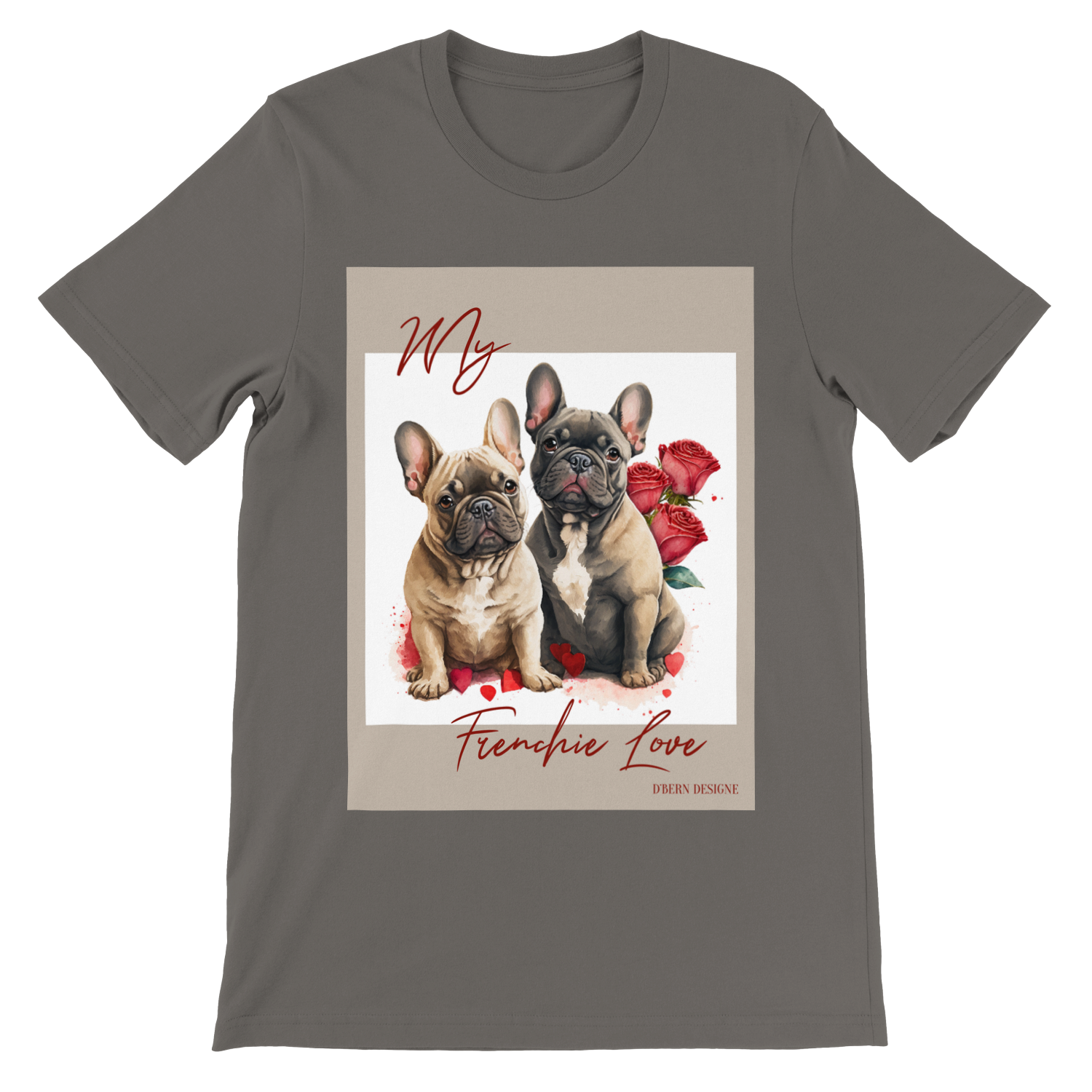 D˙Bern Designe French Bulldog Love unisex T shirt  /in 6  colors