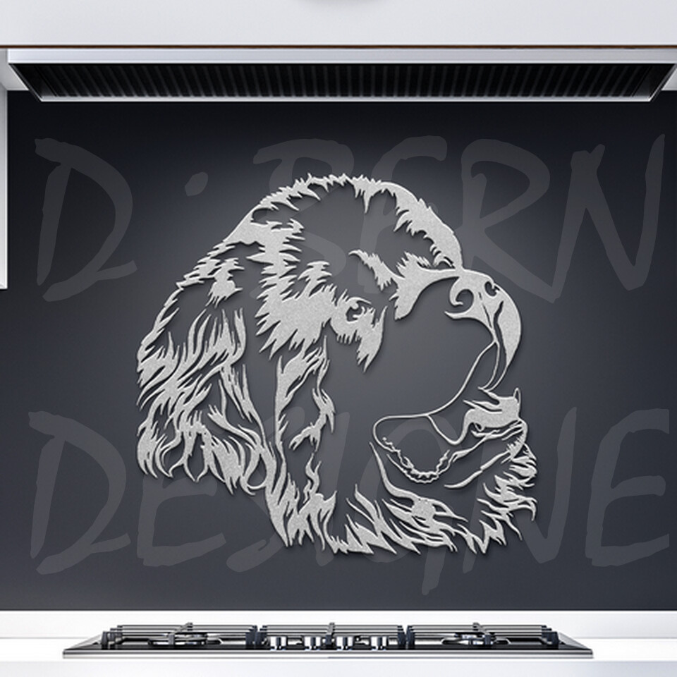 D&#39;Bern Designe Metal D&#39; NEWFOUNDLAND head / in 5 colors