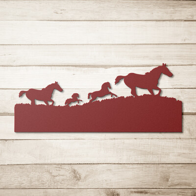 D&#39;Bern Designe Metal Horses  on the run  / in 5 colors