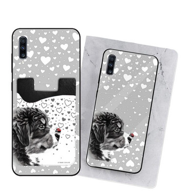 D˙Bern Designe  phone case TPU with card case  ( Samsung  and Apple ) + custom background