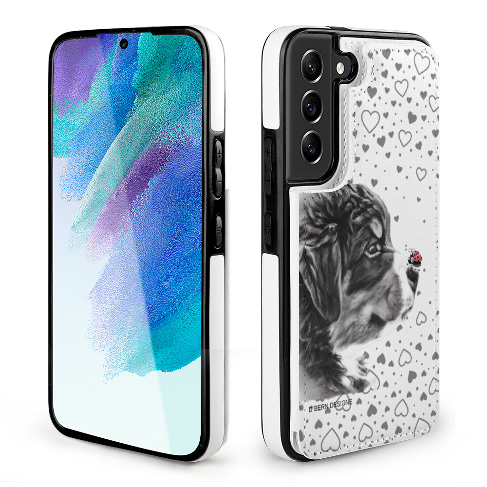 D˙Bern Designe flip leather phone Case ( Samsung &amp; IPhones) + custom background
