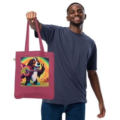 D˙Bern Designe Feelin˙Groovy music organic fashion tote bag /4 colors