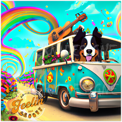 D˙Bern Designe Feelin˙Groovy On the Road Premium semi-glossy paper poster / 3 sizes