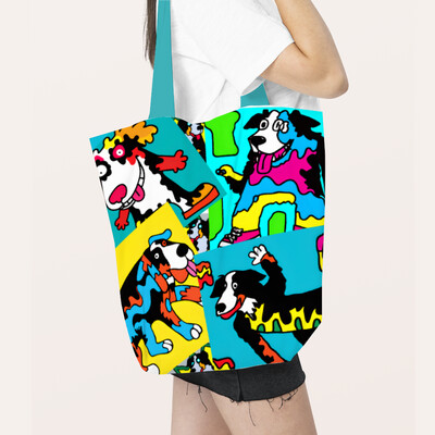D´Bern Designe Spring Berner Eco Tote bag with zipped pocket / 2 sizes / 3 handle colors