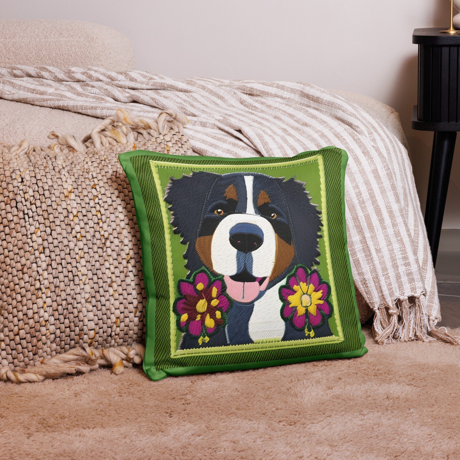 D˙Bern Designe Spring Berner 1 Pillow Case / in 3 sizes, Size: 18×18