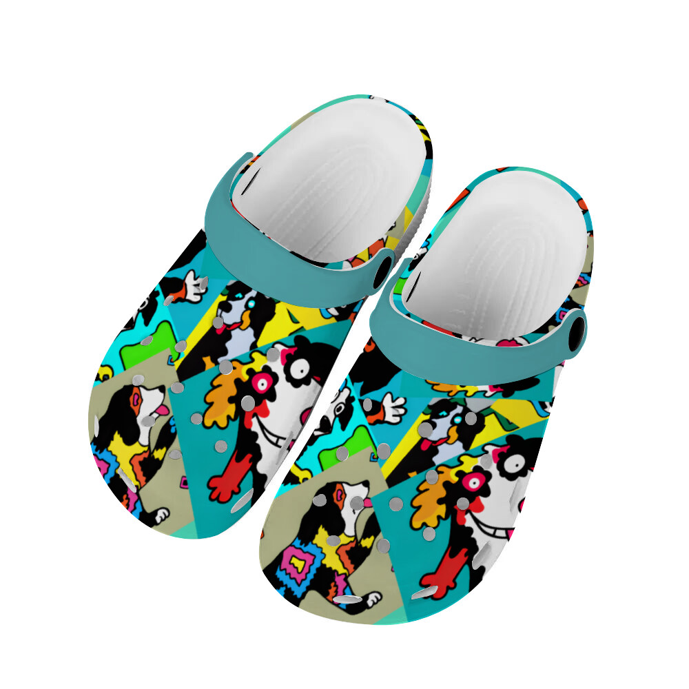 D´Bern Designe Clogs with Bern street art design
