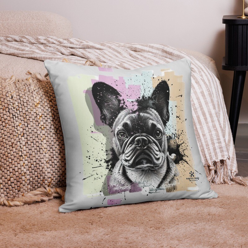 D˙Bern Designe French Bulldog H Pillow Case / 3 sizes