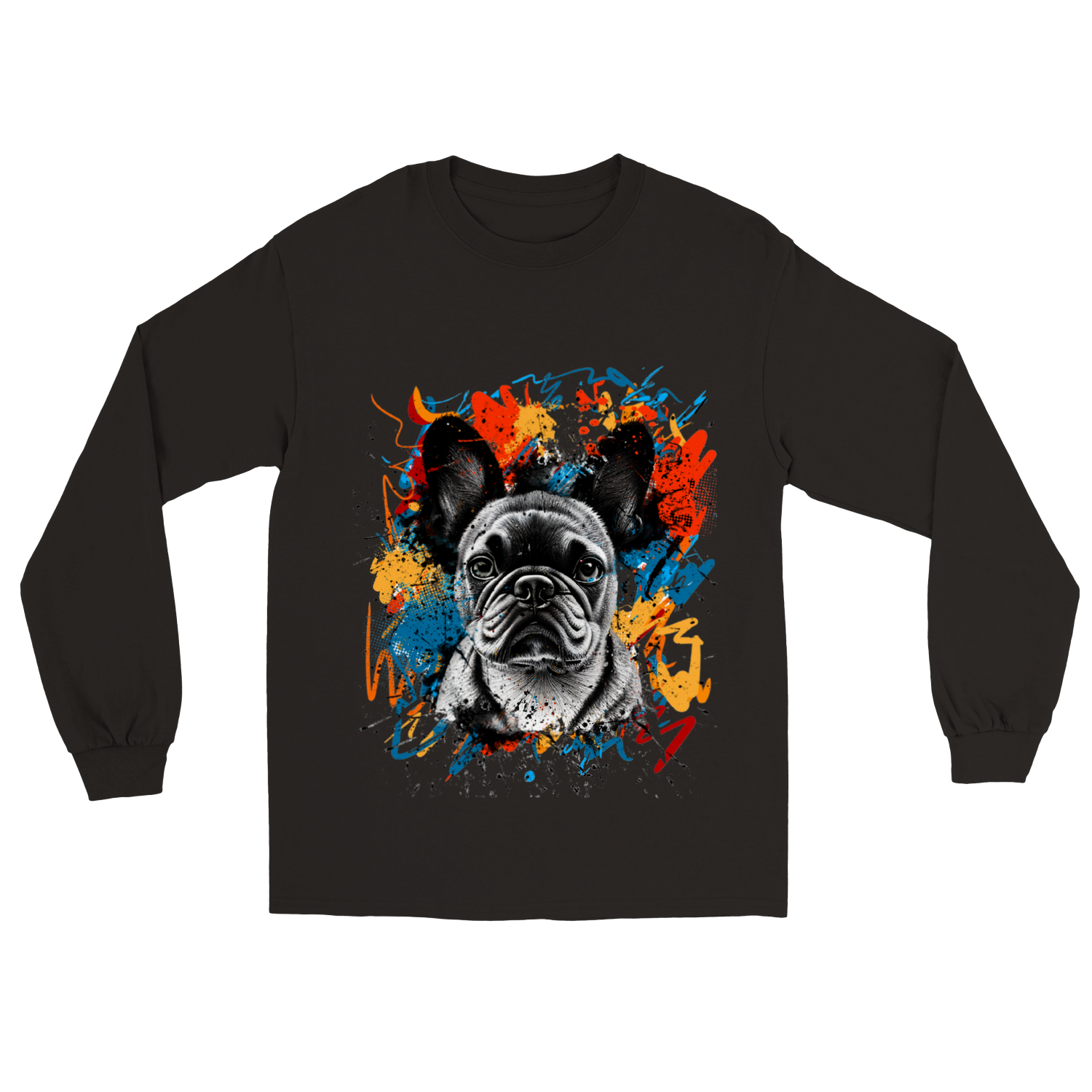 D˙Bern Designe Unisex longsleeve T shirt Frenchy black