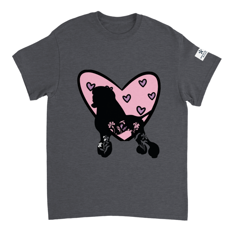 ​Barking House Premium heavyweight Unisex Poodle  Love-T-shirt /in 4 colors